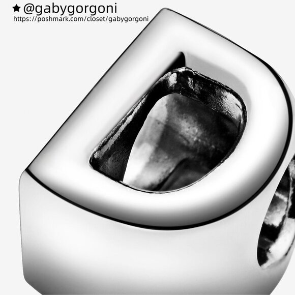 Pandora Letter D Alphabet Charm - Picture 4 of 6